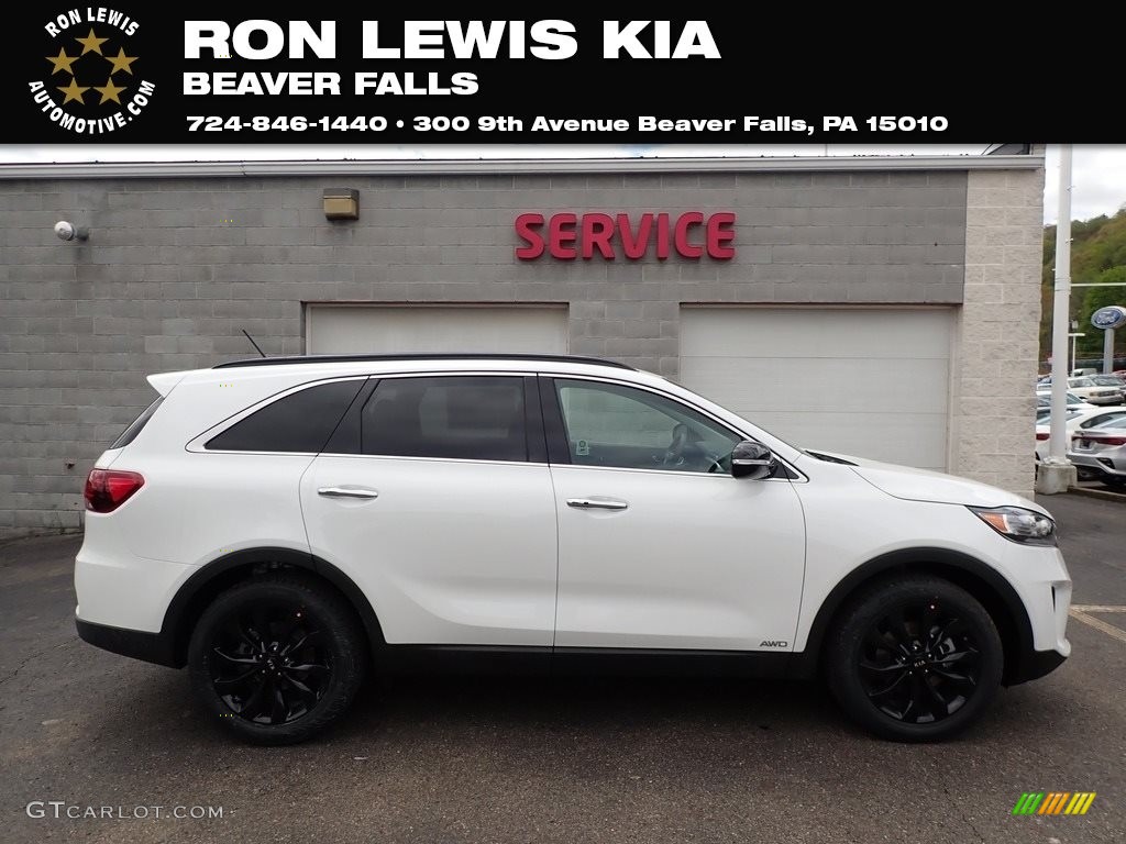 2020 Sorento S AWD - Snow White Pearl / Black photo #1