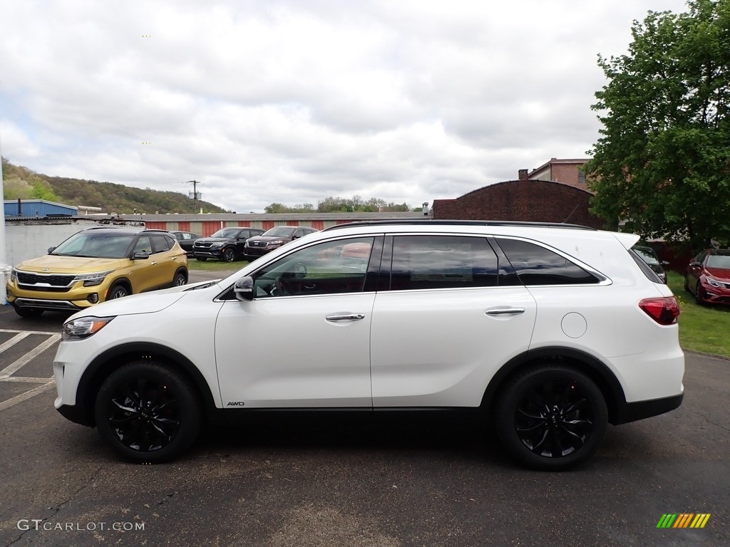 2020 Sorento S AWD - Snow White Pearl / Black photo #6