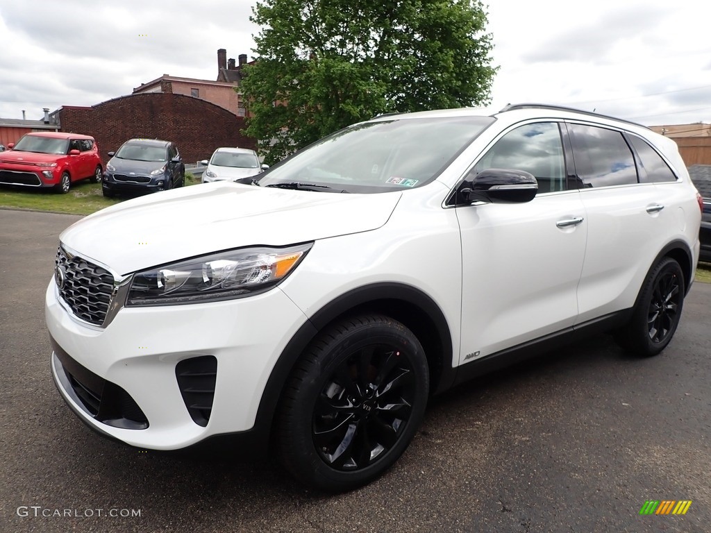 2020 Sorento S AWD - Snow White Pearl / Black photo #7