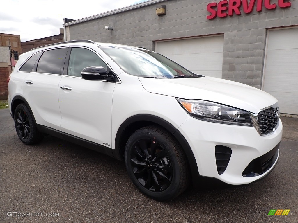 2020 Sorento S AWD - Snow White Pearl / Black photo #9