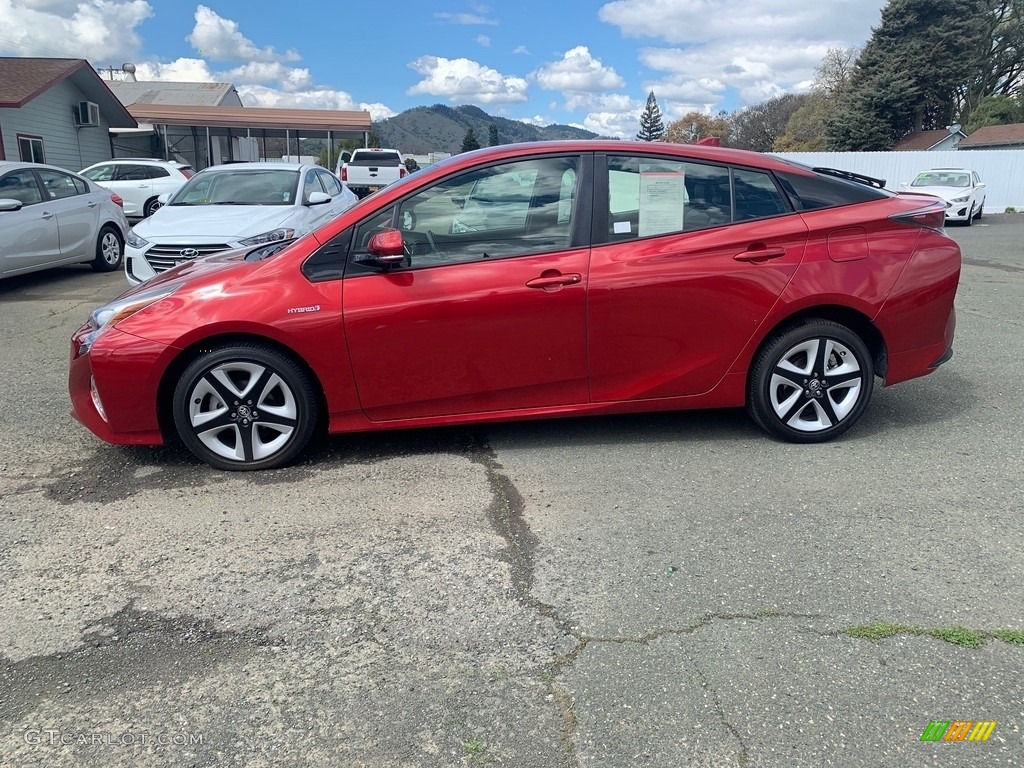 2016 Prius Three Touring - Hypersonic Red / Black photo #6
