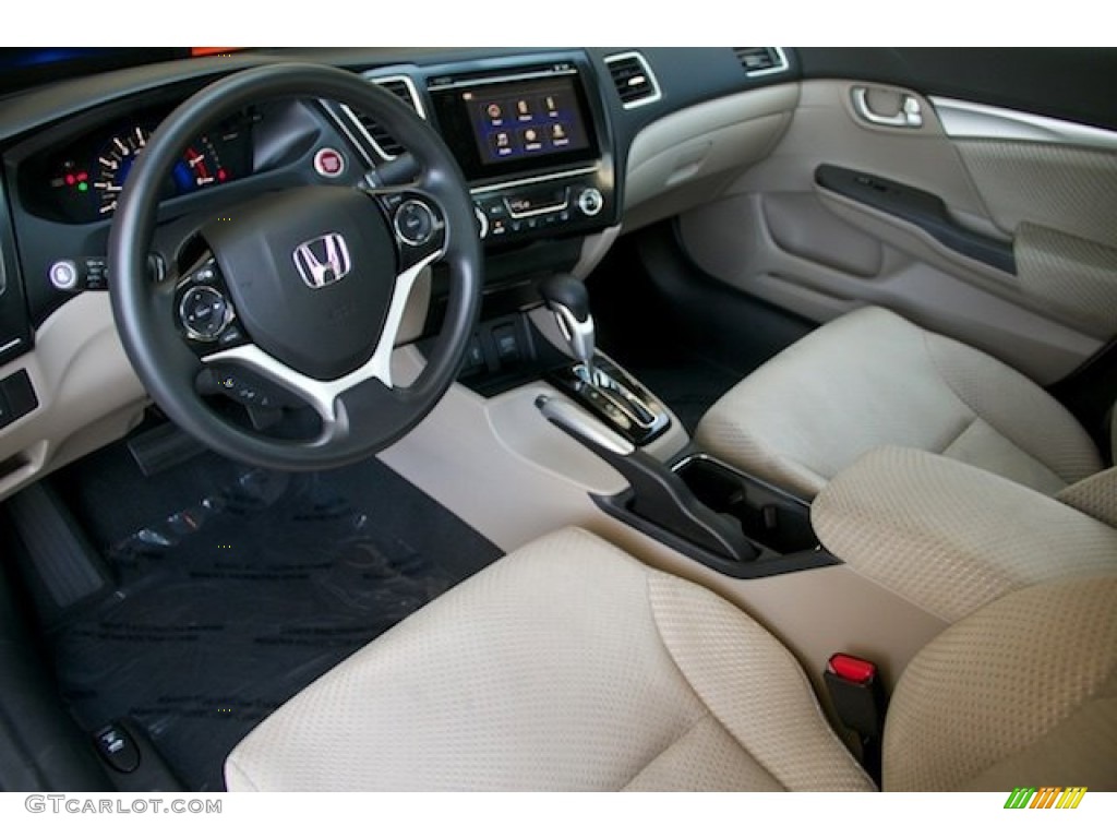 Beige Interior 2014 Honda Civic Hybrid Sedan Photo #138709344