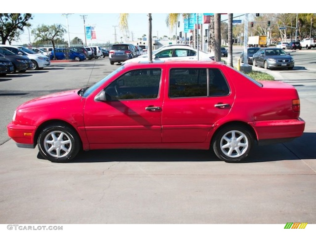 1998 Jetta GLS Sedan - Tornado Red / Black photo #9