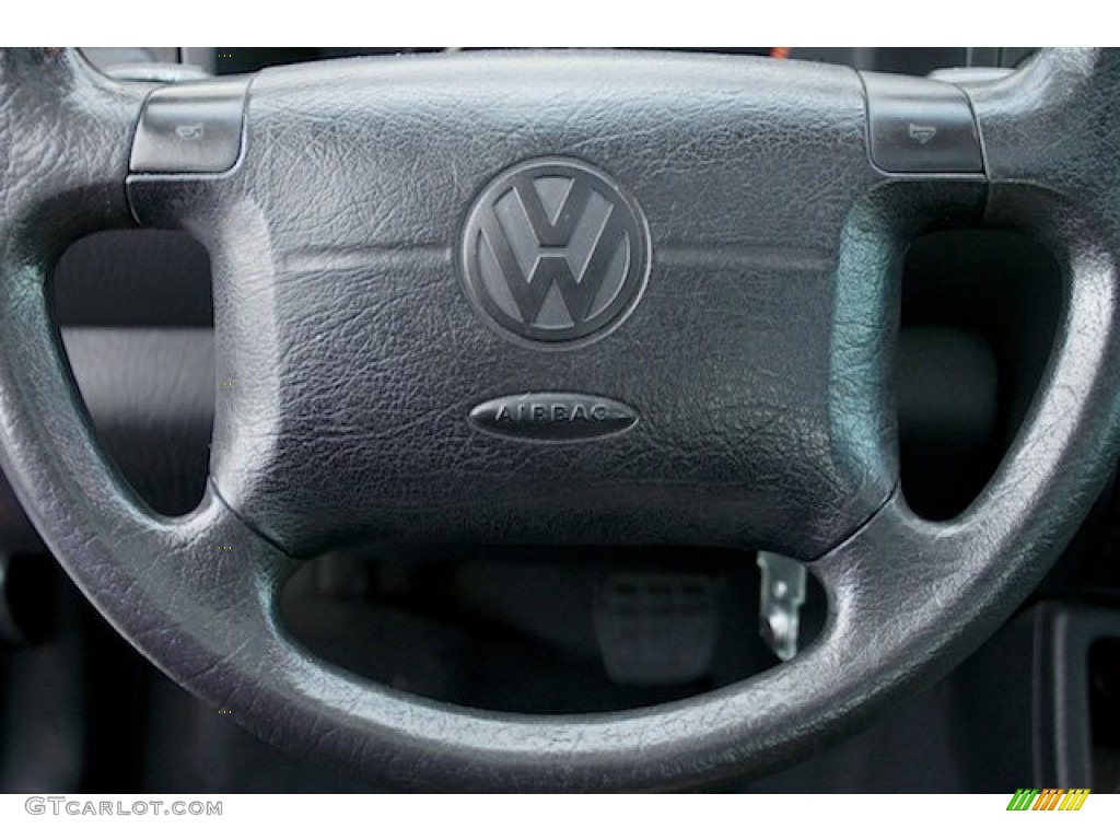 1998 Volkswagen Jetta GLS Sedan Black Steering Wheel Photo #138709929