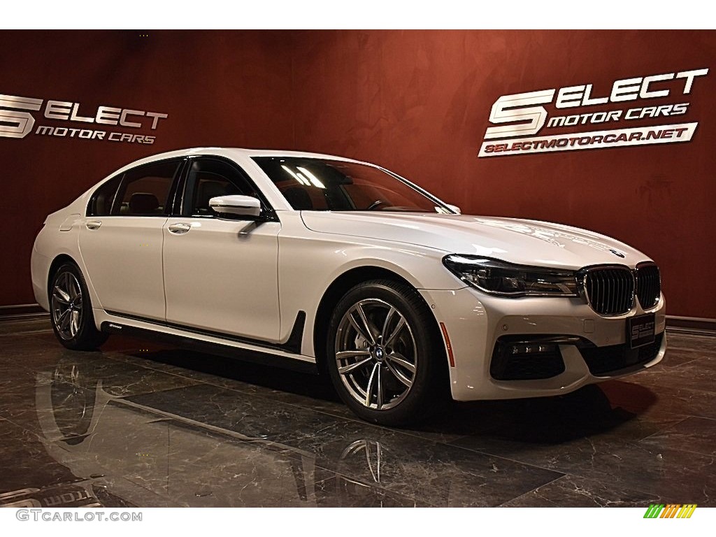 2017 7 Series 750i xDrive Sedan - Mineral White Metallic / Mocha photo #3