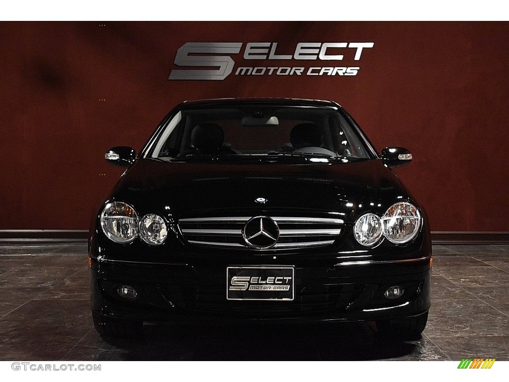 2009 CLK 350 Coupe - Black / Black photo #2