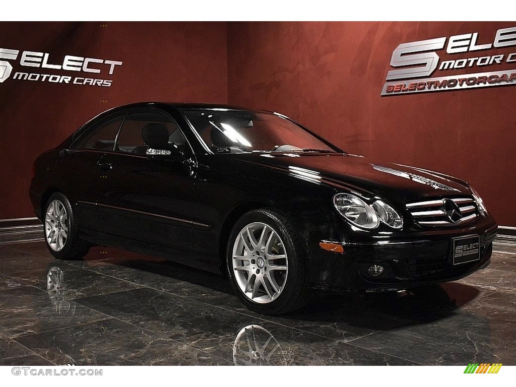 2009 CLK 350 Coupe - Black / Black photo #3