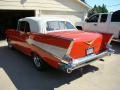 1957 Vermillion Red Chevrolet Bel Air Convertible  photo #3