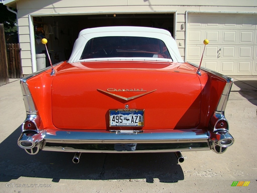 1957 Bel Air Convertible - Vermillion Red / Red/Silver photo #4