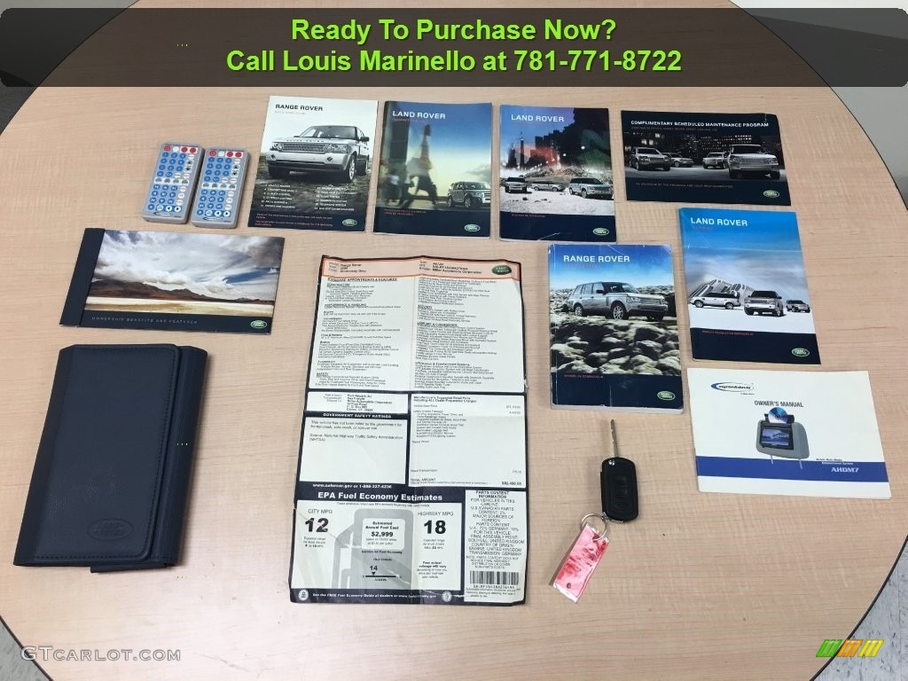 2008 Land Rover Range Rover V8 HSE Books/Manuals Photo #138713853