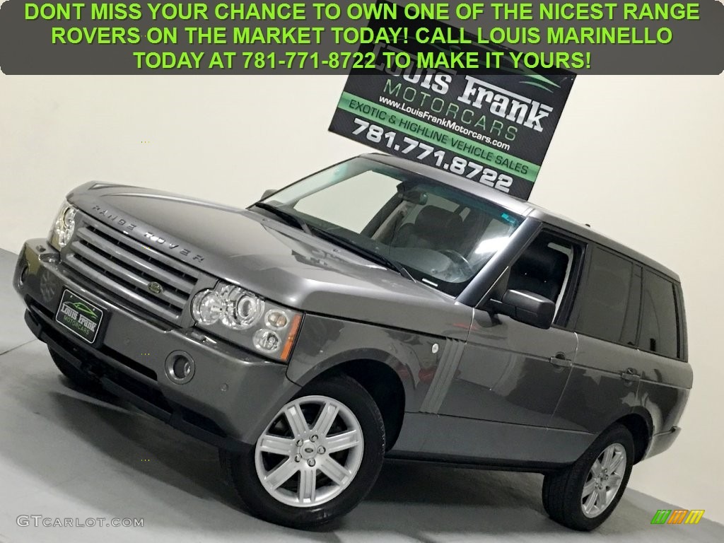 2008 Range Rover V8 HSE - Stornoway Grey Metallic / Jet Black photo #122