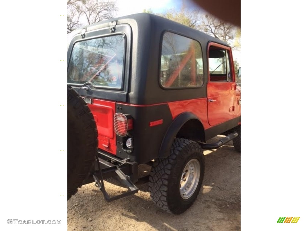 1979 CJ7 4x4 - Firecracker Red / Black photo #7
