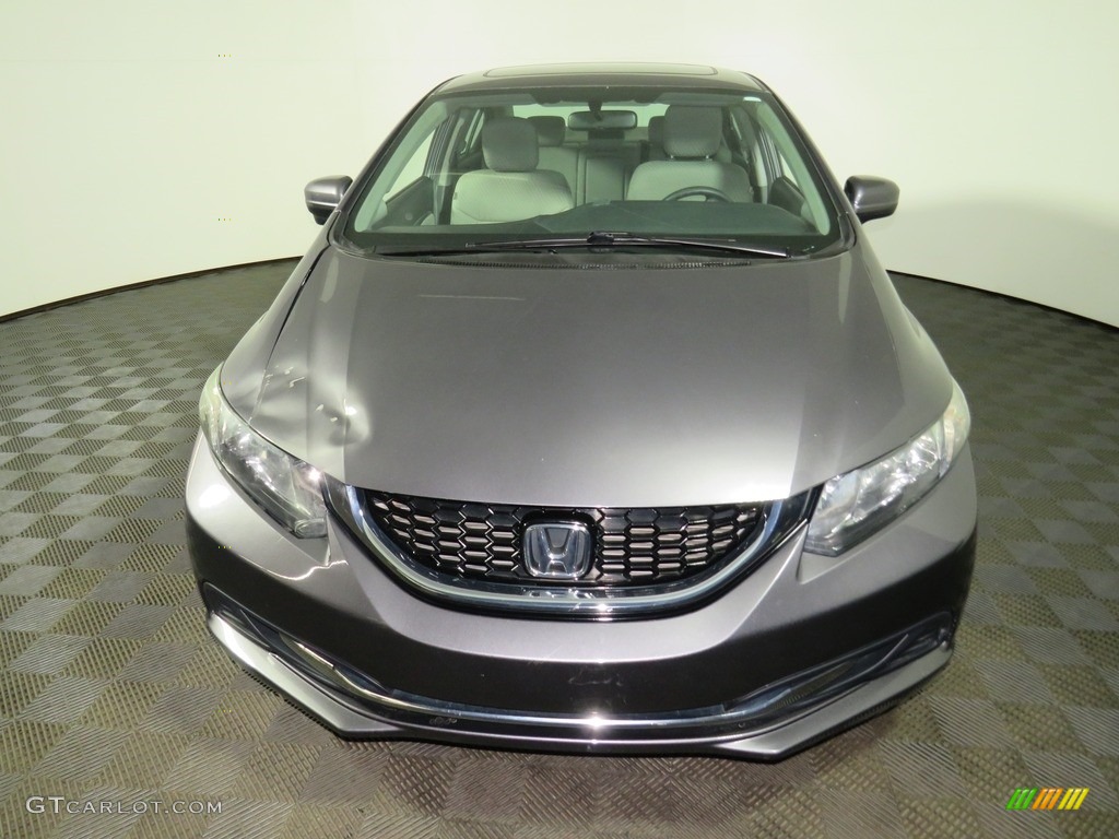 2015 Civic EX Sedan - Urban Titanium Metallic / Black photo #4