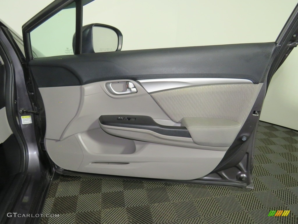 2015 Civic EX Sedan - Urban Titanium Metallic / Black photo #24