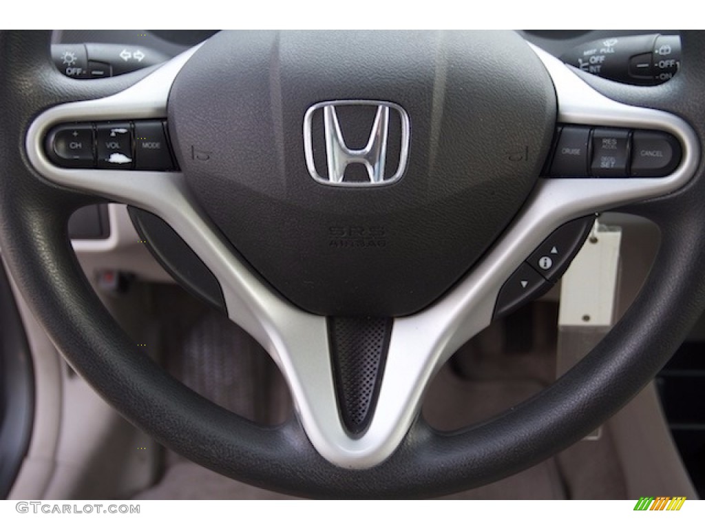 2012 Honda Insight LX Hybrid Gray Steering Wheel Photo #138716199