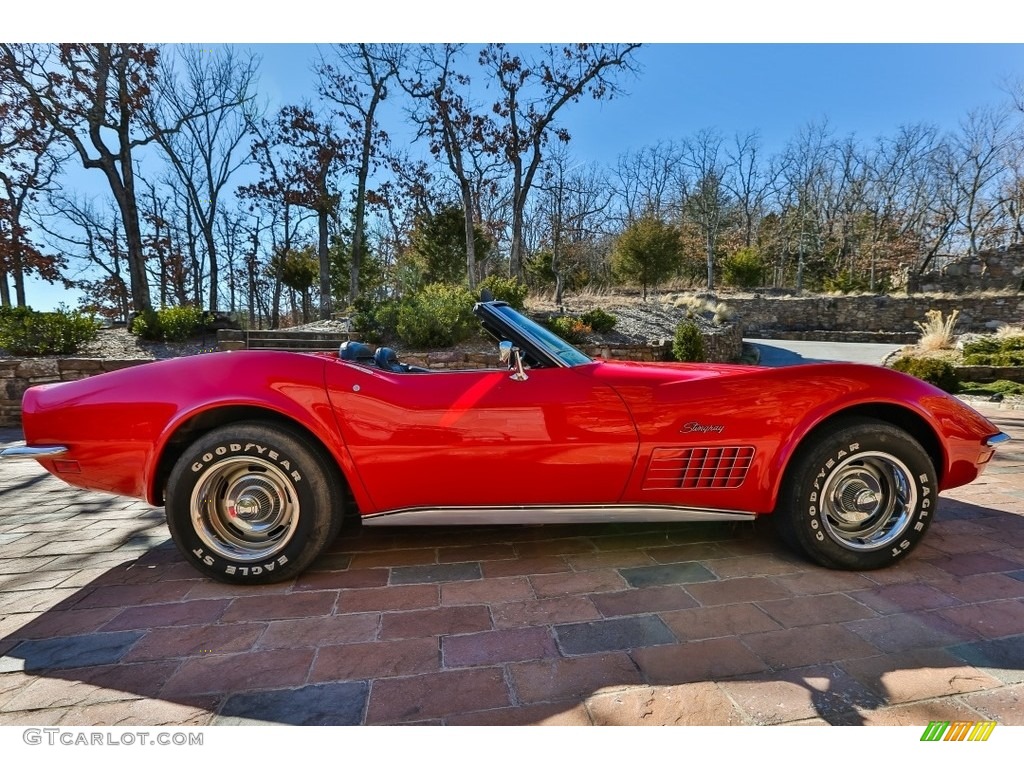 Monza Red 1970 Chevrolet Corvette Stingray Convertible Exterior Photo #138716367