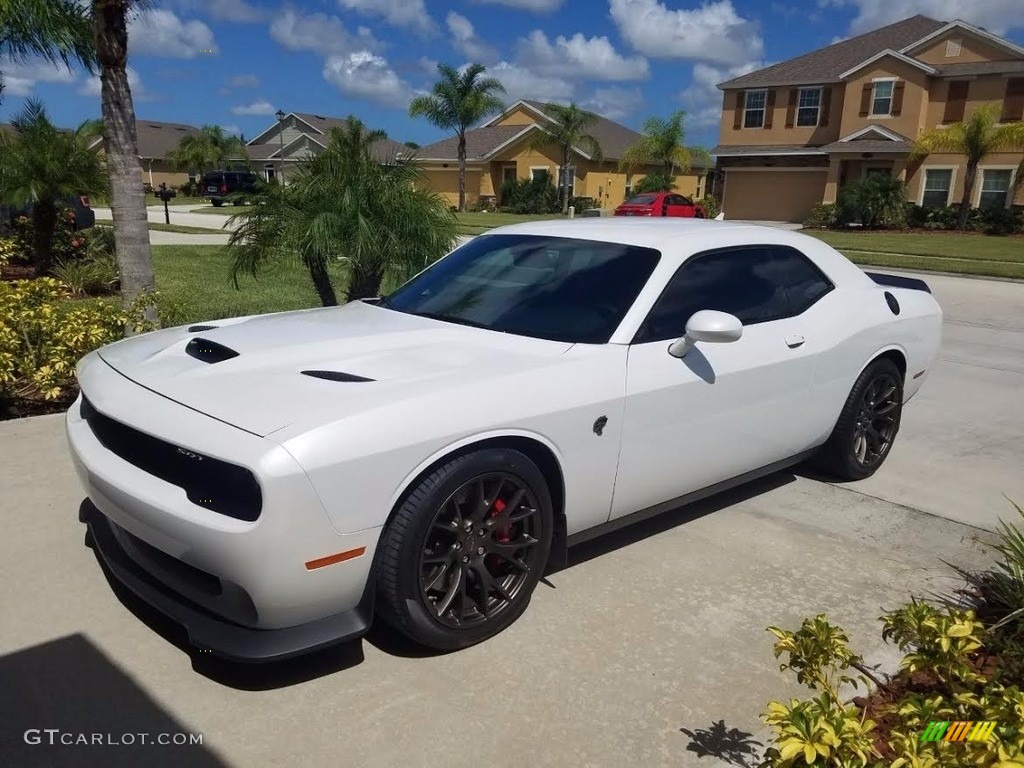 2015 Challenger SRT Hellcat - Ivory White Tri-Coat Pearl / Black/Ruby Red photo #1