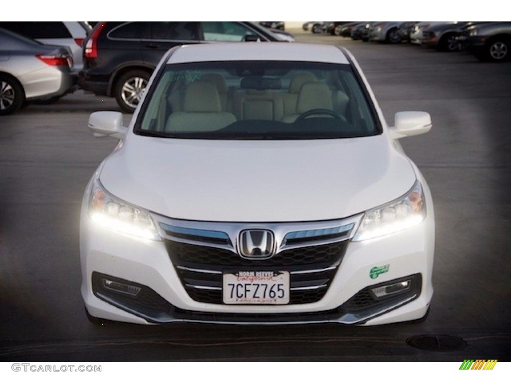 2014 Accord Plug-In Hybrid - White Orchid Pearl / Gray photo #6