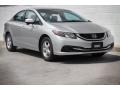 Alabaster Silver Metallic 2014 Honda Civic Natural Gas Sedan