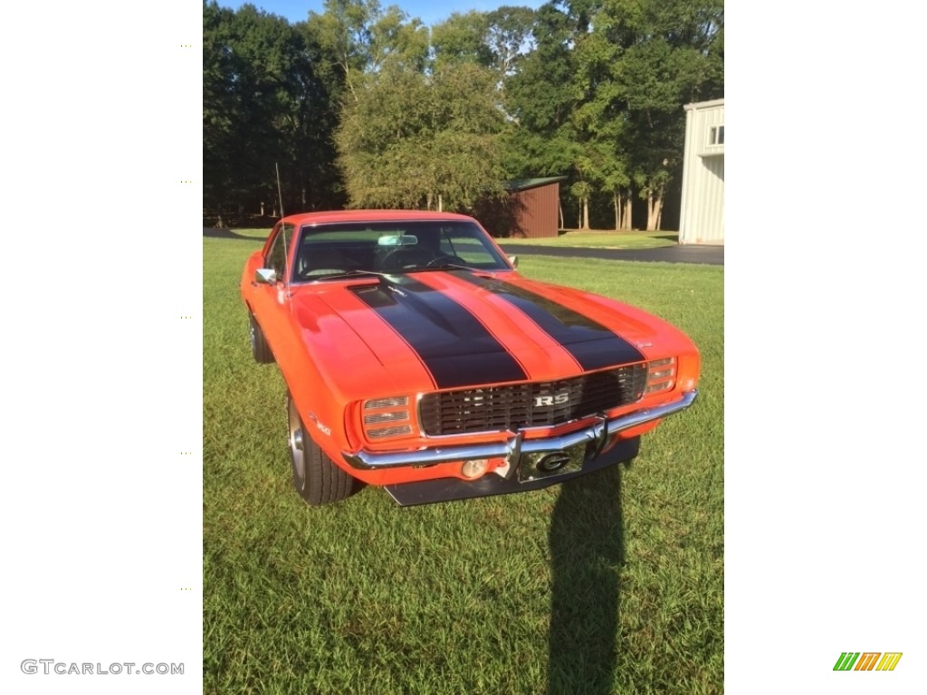 1969 Camaro RS Coupe - Hugger Orange / Black/Houndstooth photo #7