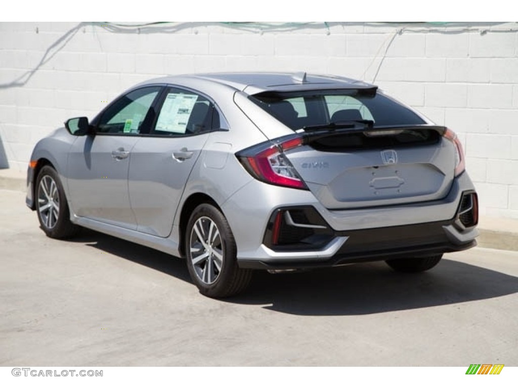 2020 Civic LX Hatchback - Lunar Silver Metallic / Black photo #2