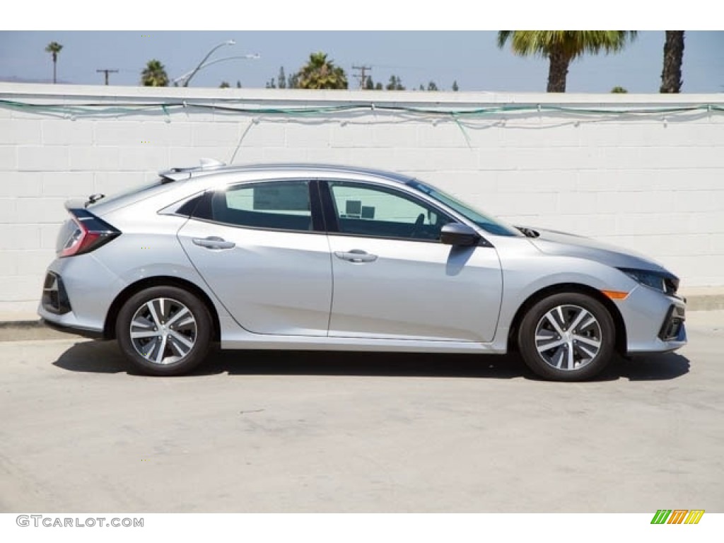 2020 Civic LX Hatchback - Lunar Silver Metallic / Black photo #14