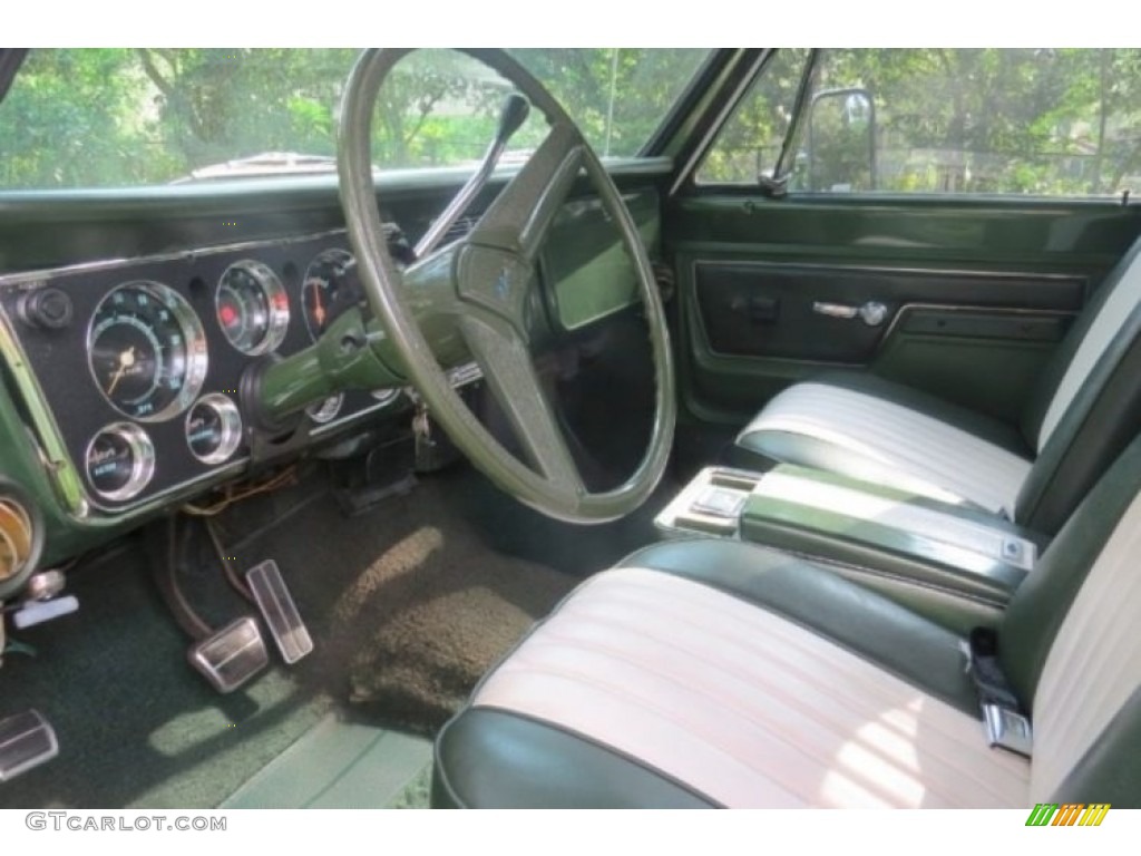 Green Interior 1972 Chevrolet C/K C10 Cheyenne Regular Cab Photo #138719154