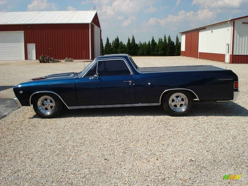 Patriot Blue Metallic 1967 Chevrolet El Camino Standard El Camino Model Exterior Photo #138719278