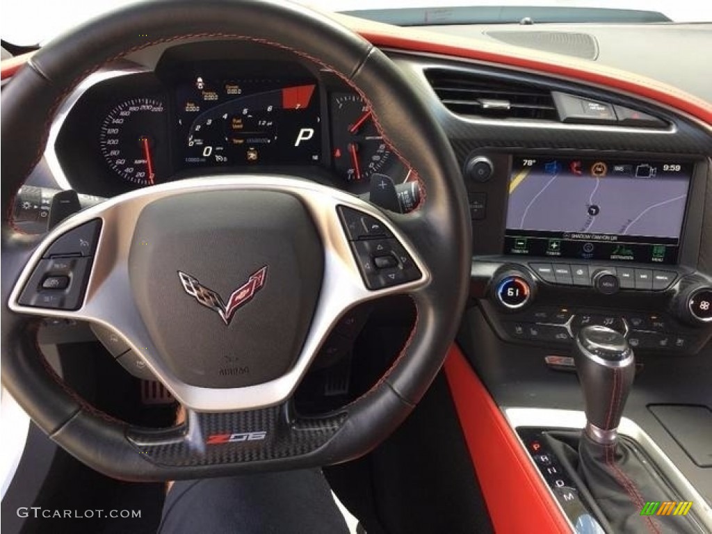 2016 Corvette Z06 Coupe - Arctic White / Adrenaline Red photo #4
