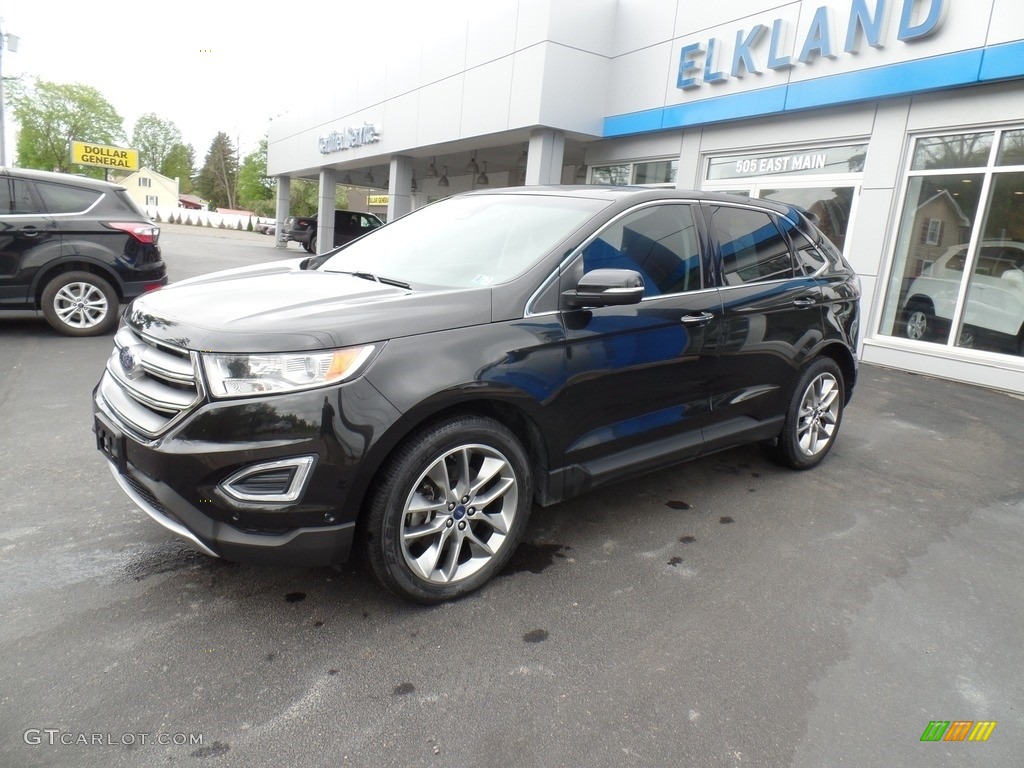 2015 Edge Titanium AWD - Tuxedo Black Metallic / Ebony photo #1