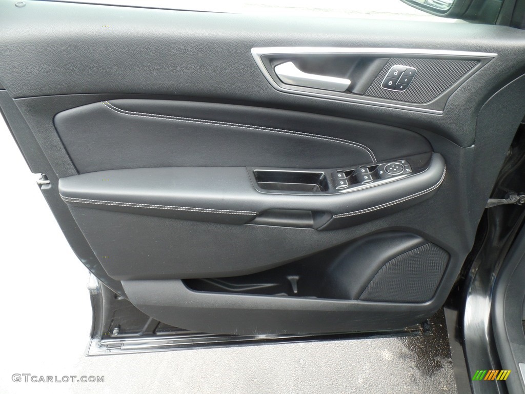 2015 Ford Edge Titanium AWD Ebony Door Panel Photo #138721467