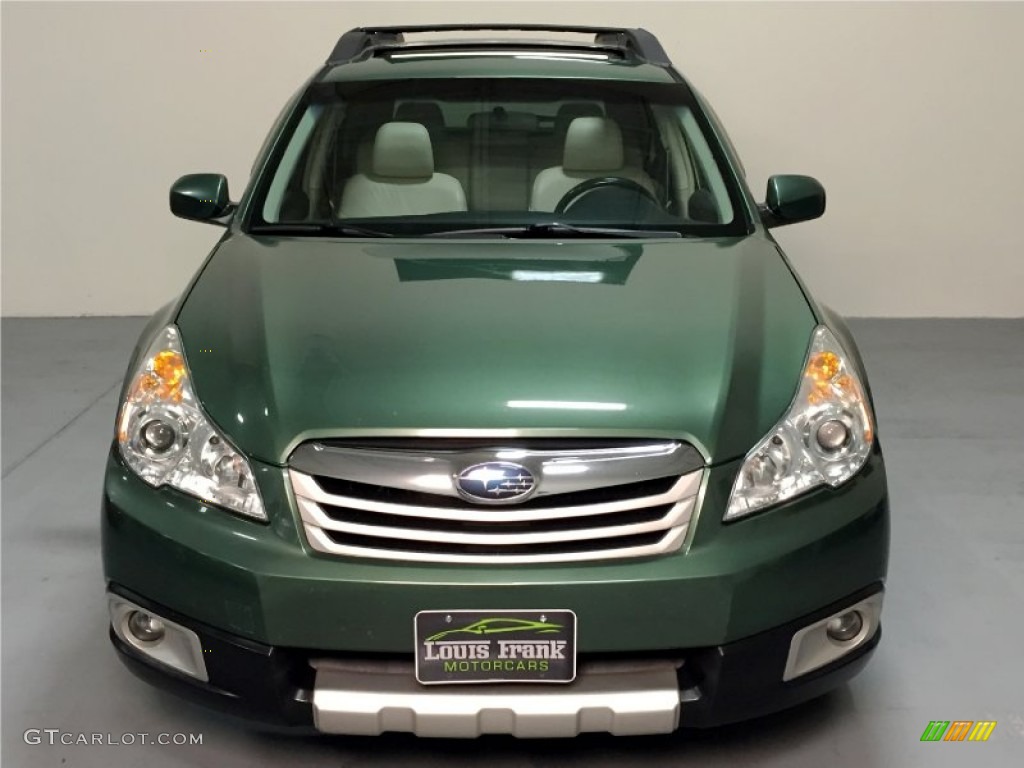 2010 Outback 2.5i Limited Wagon - Cypress Green Pearl / Warm Ivory photo #7