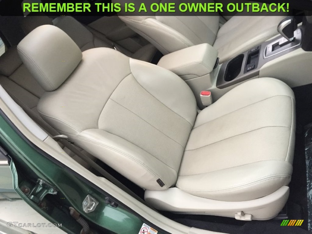2010 Outback 2.5i Limited Wagon - Cypress Green Pearl / Warm Ivory photo #15