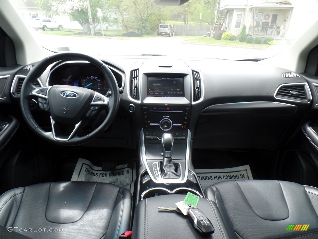 Ebony Interior 2015 Ford Edge Titanium AWD Photo #138721869