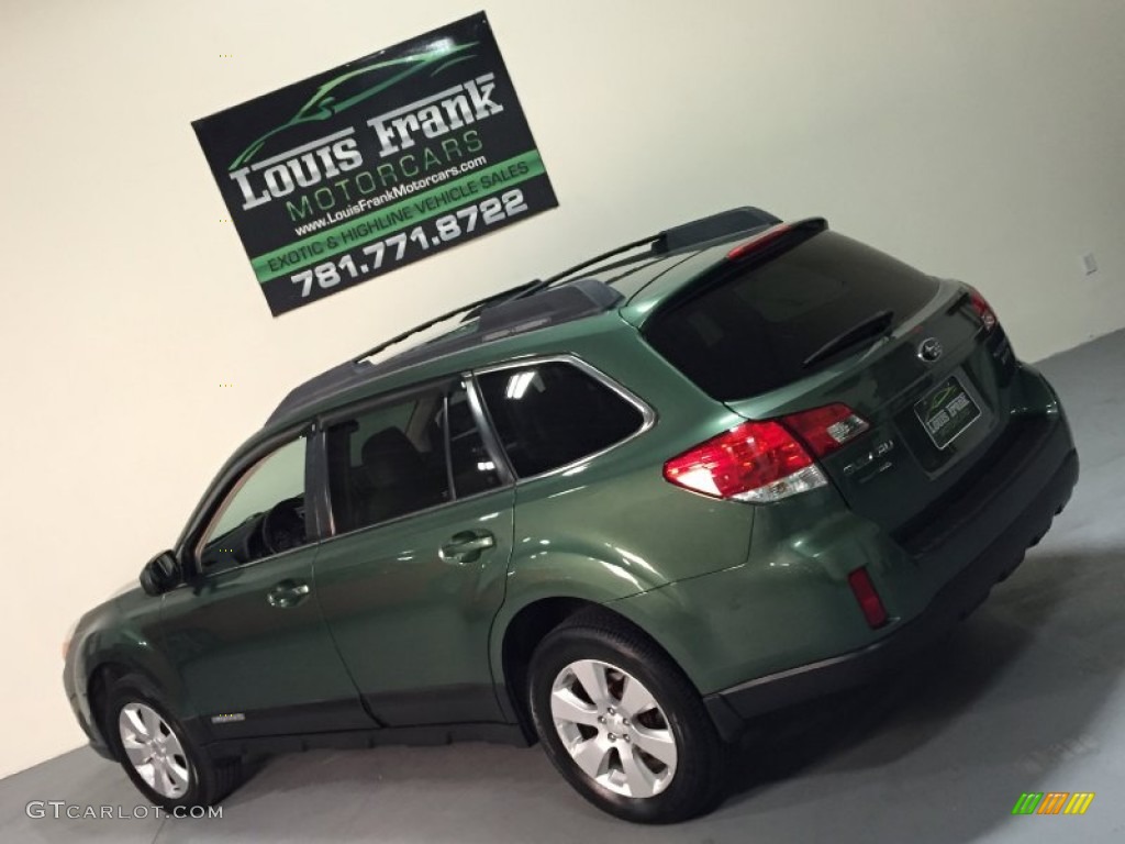 2010 Outback 2.5i Limited Wagon - Cypress Green Pearl / Warm Ivory photo #124