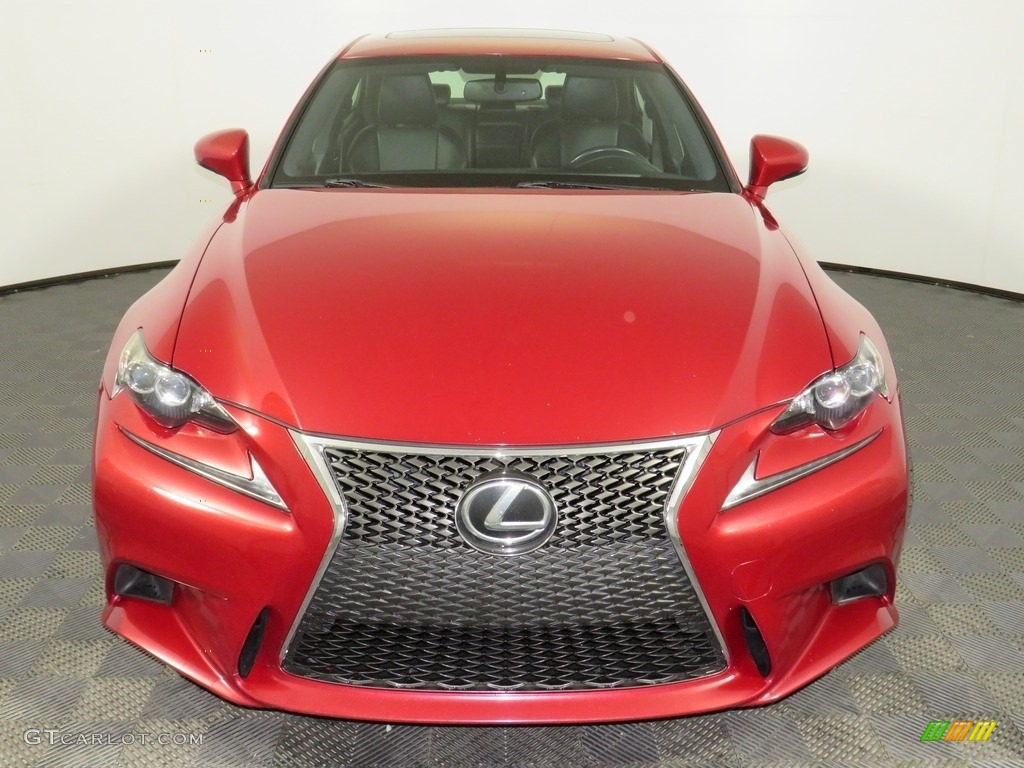 2014 IS 350 AWD - Matador Red Mica / Black photo #4