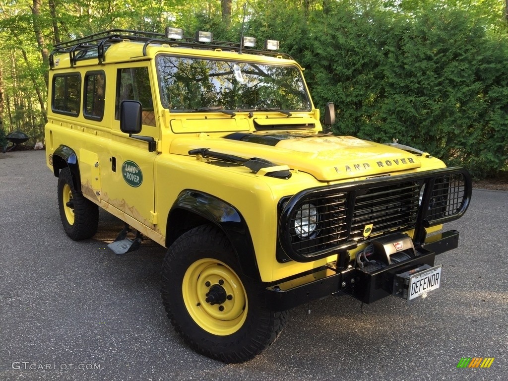 Yellow 1984 Land Rover Defender 110 Hardtop Exterior Photo #138724497