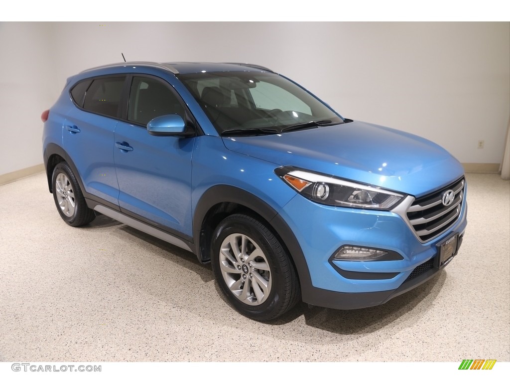 2017 Tucson SE AWD - Caribbean Blue / Black photo #1