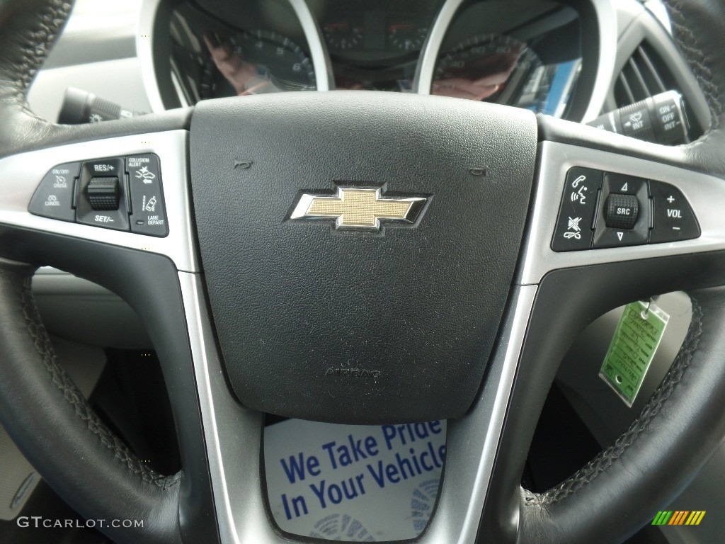 2015 Chevrolet Equinox LT Light Titanium/Jet Black Steering Wheel Photo #138725994