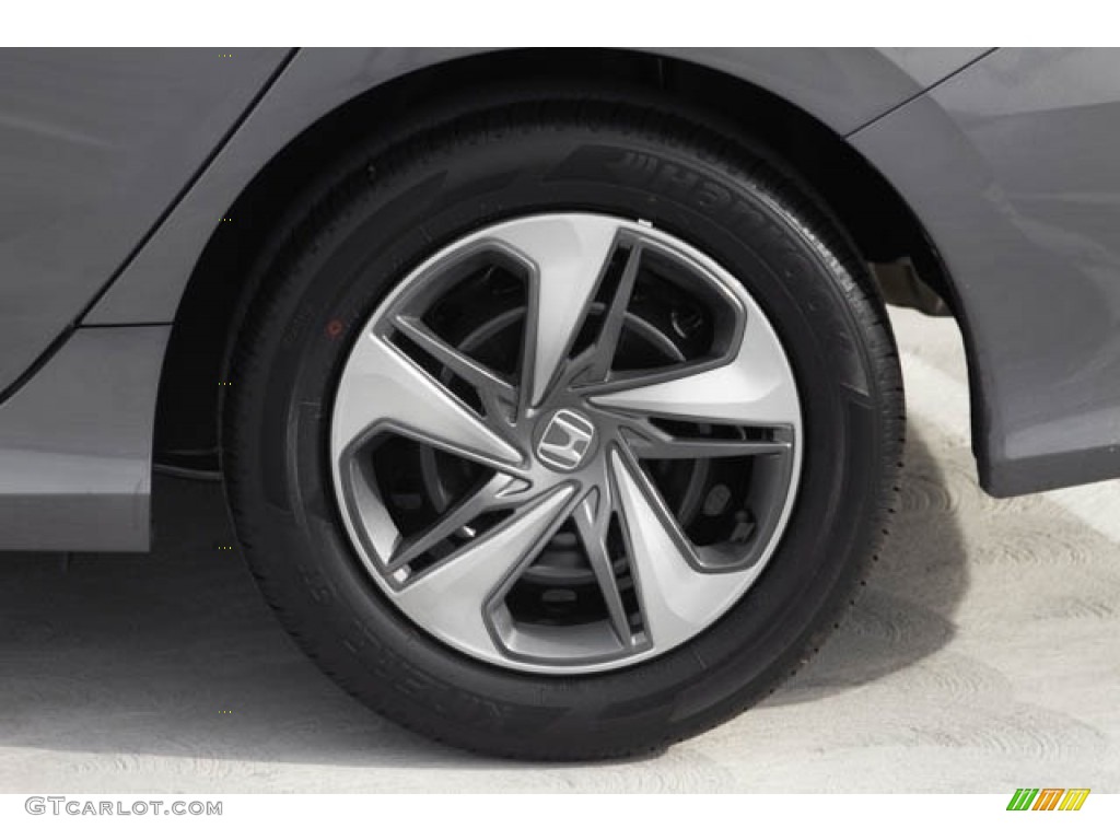 2020 Civic LX Sedan - Modern Steel Metallic / Black photo #12