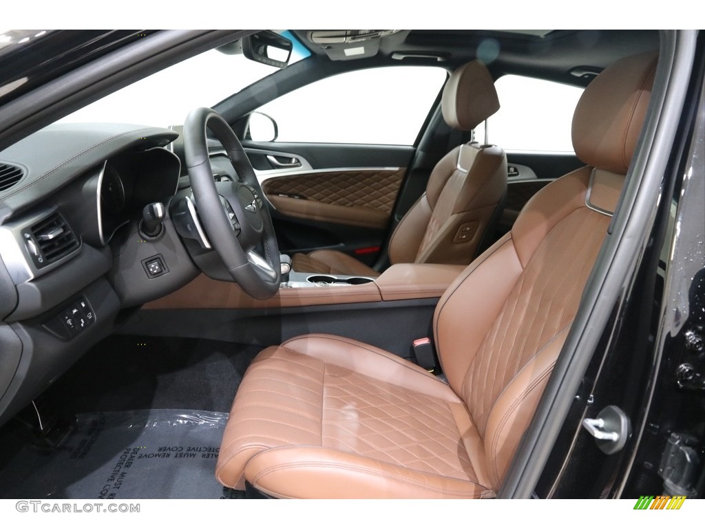 Brown Interior 2020 Hyundai Genesis G70 AWD Photo #138727587