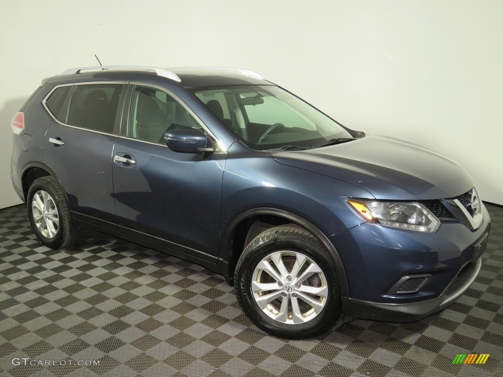 2016 Rogue SV AWD - Arctic Blue Metallic / Charcoal photo #2