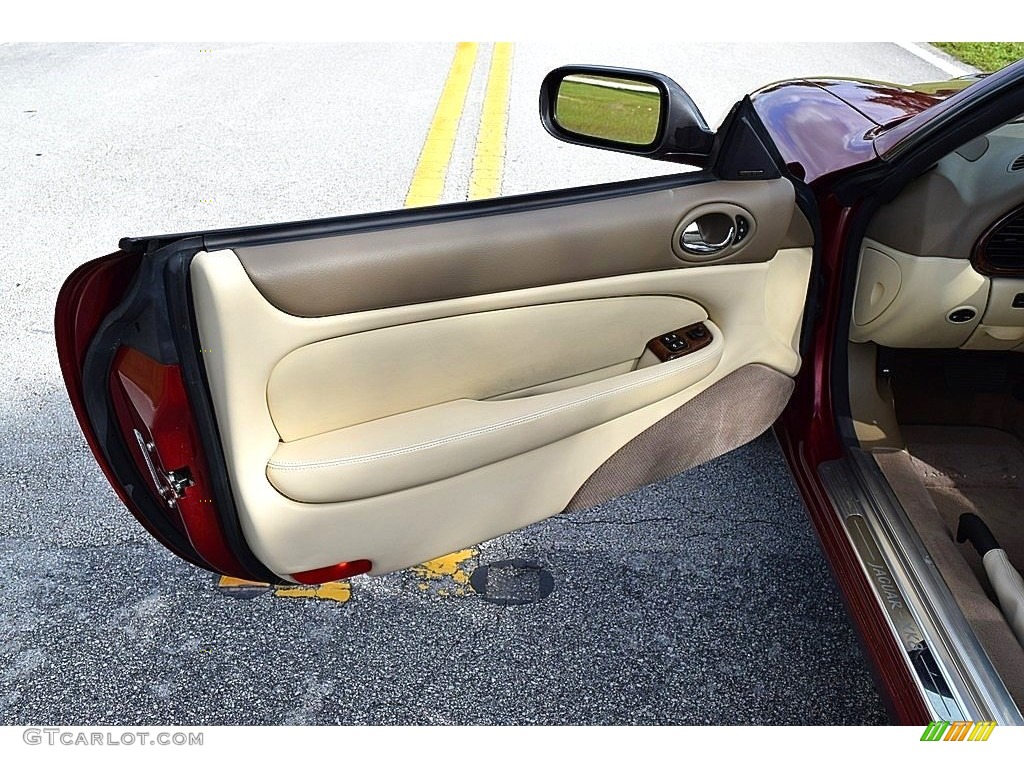 1997 Jaguar XK XK8 Convertible Cashmere Door Panel Photo #138727833