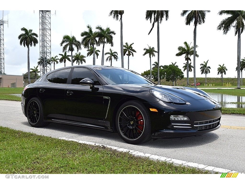 2013 Panamera Platinum Edition - Black / Black photo #2