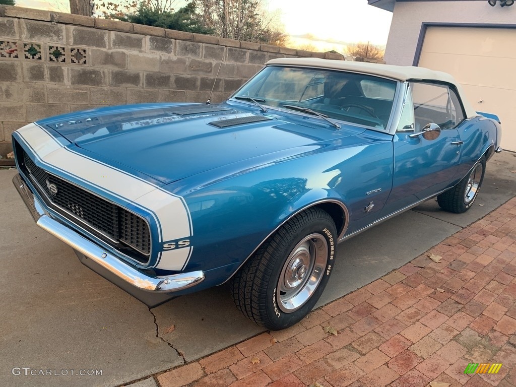 1967 Camaro SS Convertible - Marina Blue / Blue photo #1