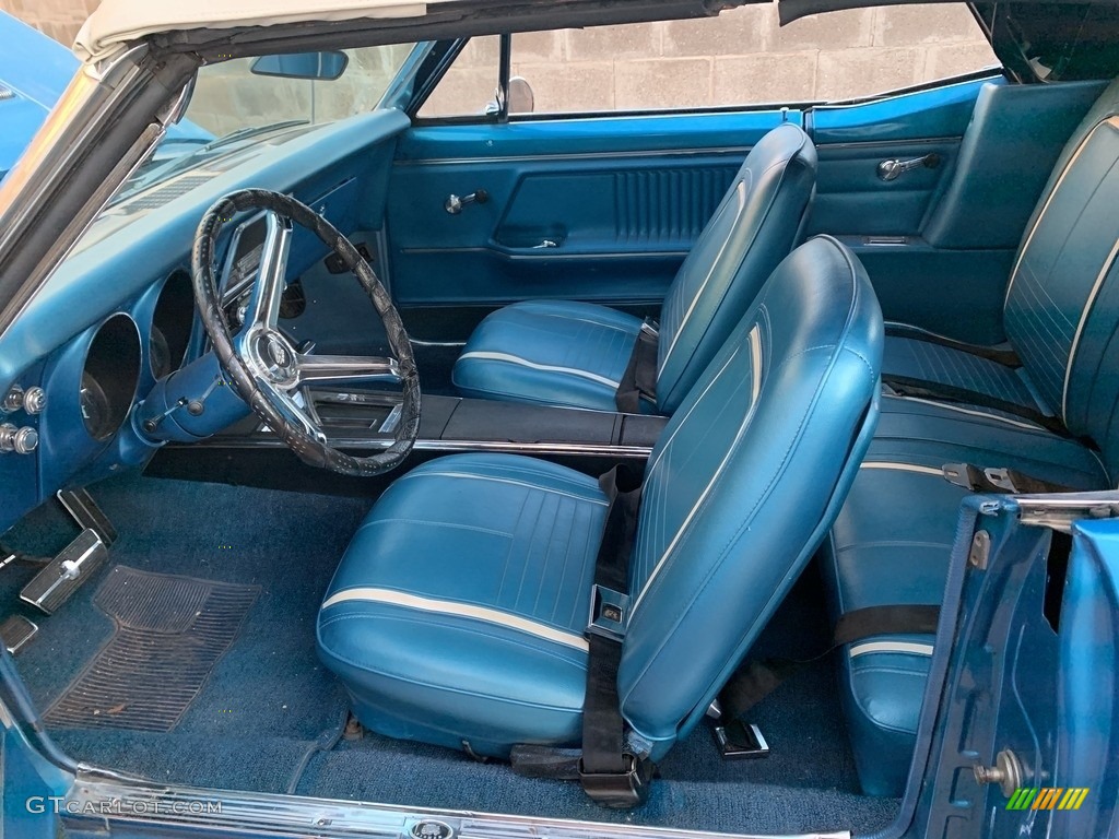 Blue Interior 1967 Chevrolet Camaro SS Convertible Photo #138728661
