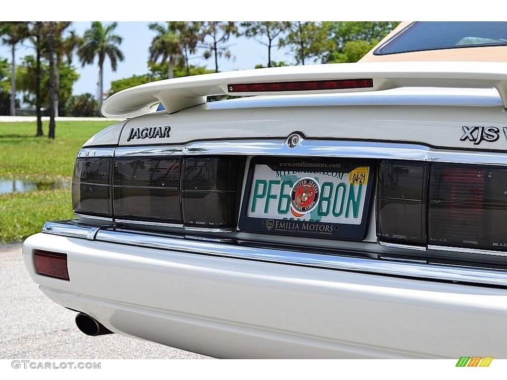 1995 XJ XJS V12 Convertible - Glacier White / Ivory photo #4