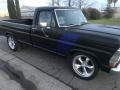 Raven Black 1971 Ford F100 Sport Custom Regular Cab Exterior