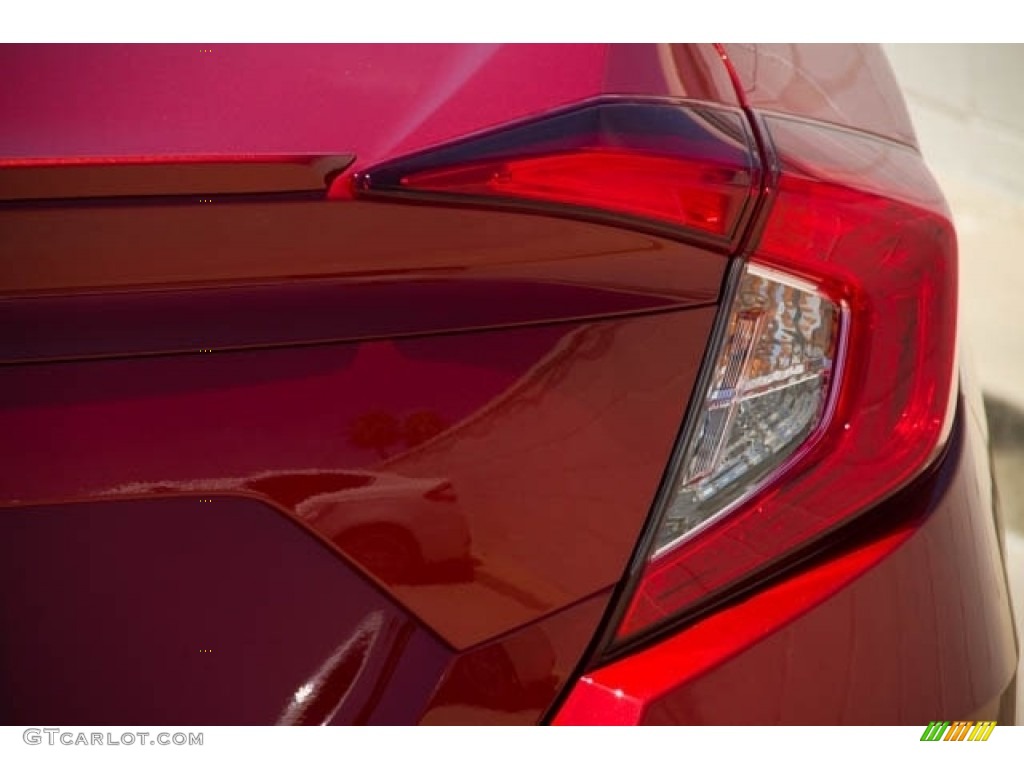 2020 Civic EX Sedan - Molten Lava Pearl / Black photo #7