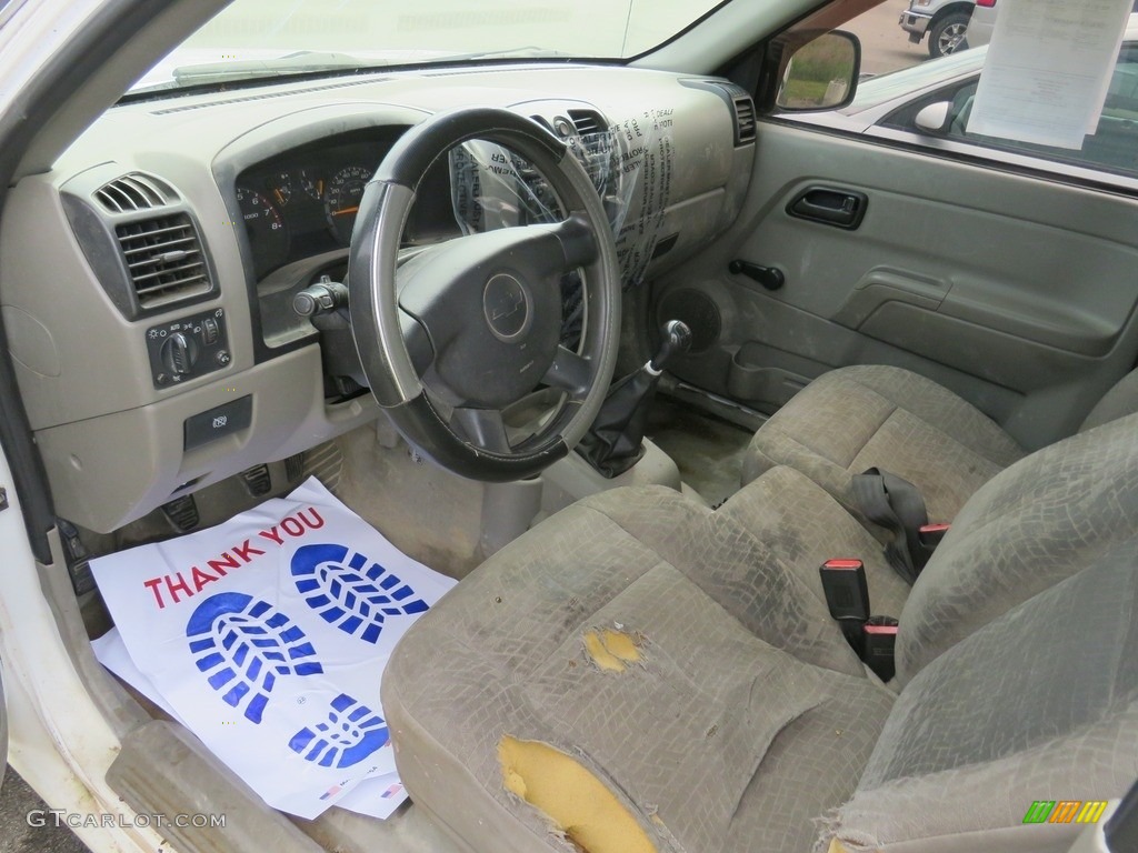 2006 Colorado Regular Cab 4x4 - Summit White / Very Dark Pewter photo #13